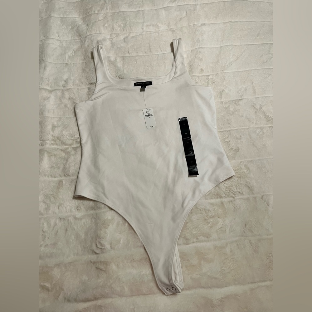 Banana Republic white bodysuit size medium